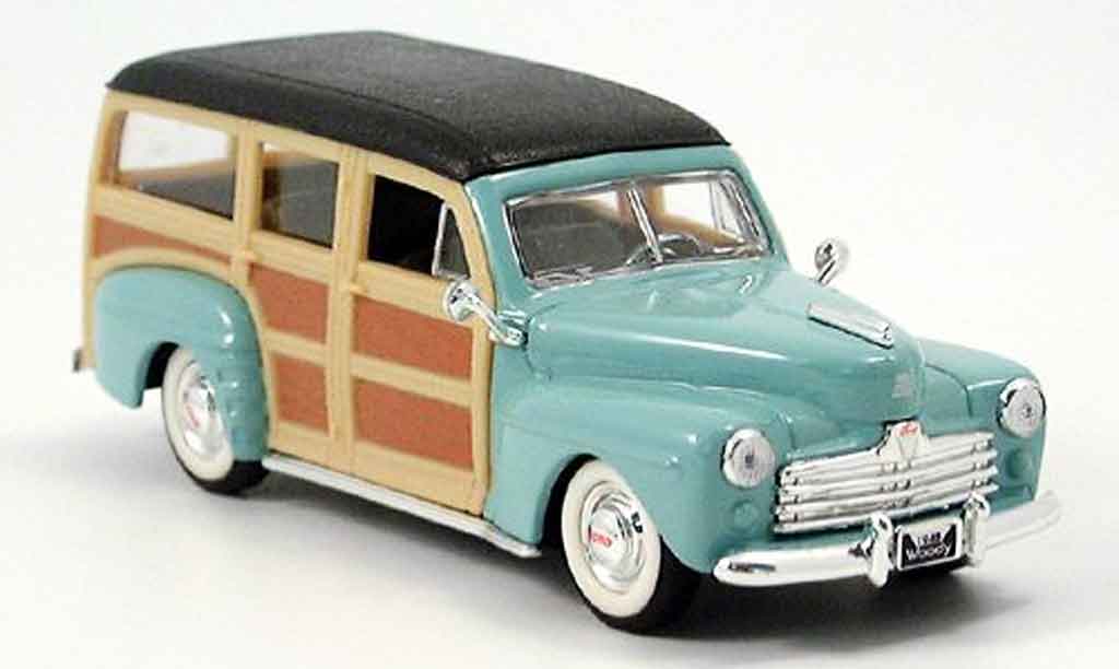 Ford Woody 1/43 Yat Ming grun 1948 modelauto