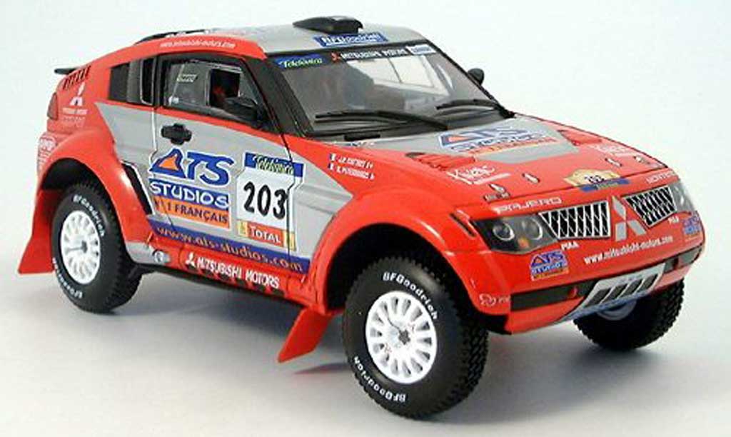 Mitsubishi Pajero 1/18 Solido evolution no.203 ats rallye dakar 2004 modelauto