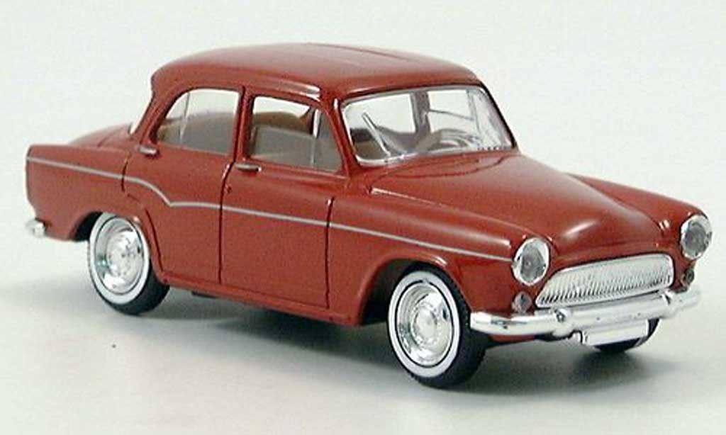 Simca Aronde 1/43 Solido zwart-rood 1960 modelauto