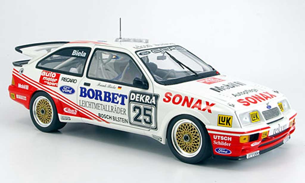 Ford Sierra RS 500 1/18 Minichamps RS 500 sonax dtm biela 1989 modelauto