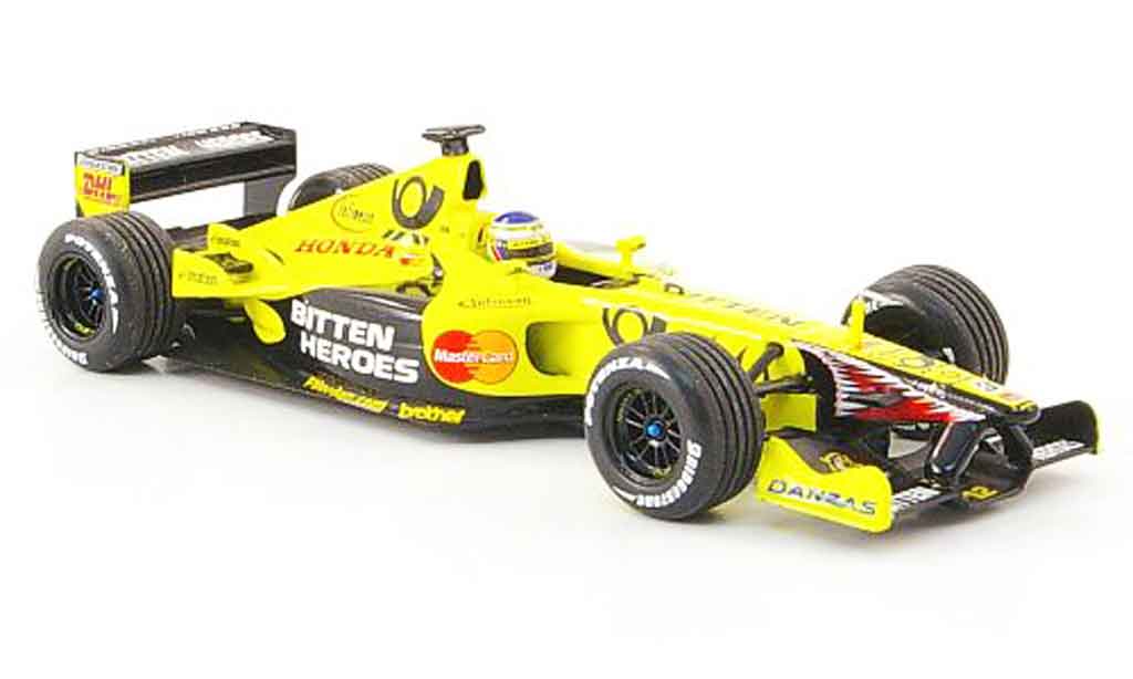 Honda F1 1/43 Minichamps Jordan Mugen EJ 11 Trulli 2001 modelauto