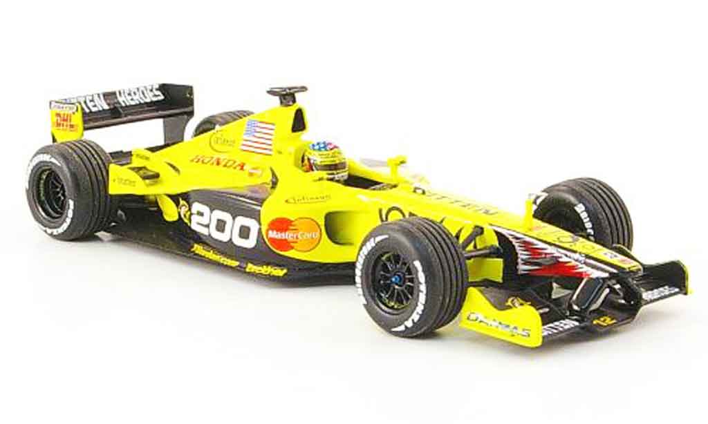 Honda F1 1/43 Minichamps Jordan Mugen EJ 11 Alesi 200. GP 2001 modelauto