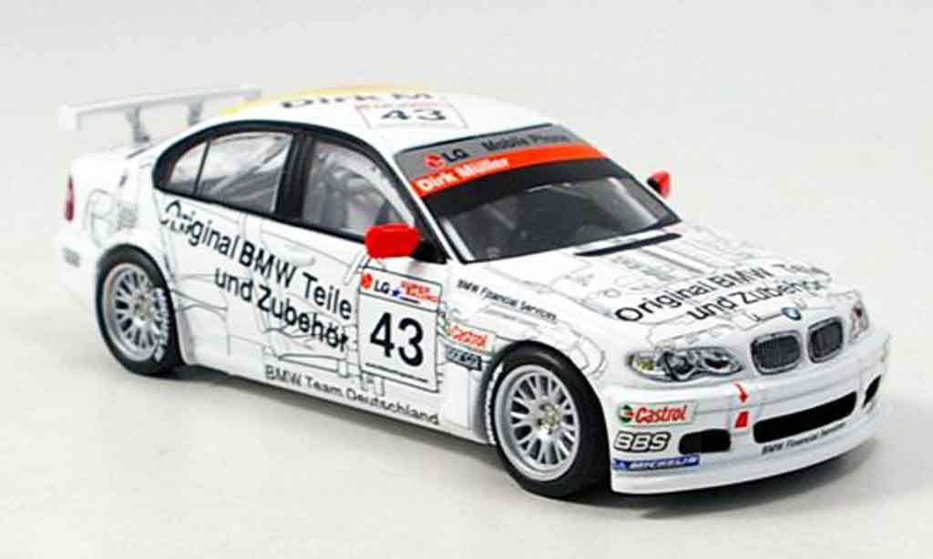 Bmw 320 E46 1/43 Minichamps E46 i Schnitzer ETCC D. Muller 2003 modelauto