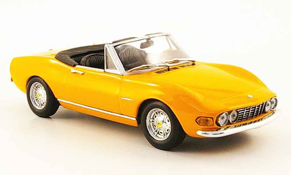 Fiat Dino 1/43 Minichamps Spider geel 1972 modelauto