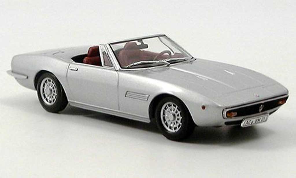 Maserati Ghibli 1/43 Minichamps Spider grijs 1969 modelauto