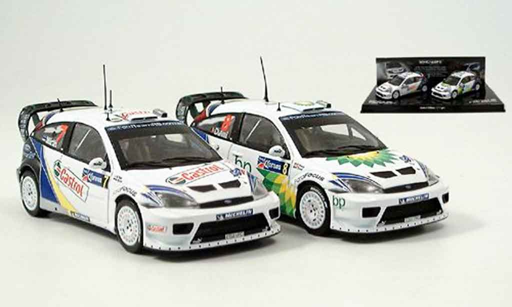 Ford Focus RS WRC 1/43 Minichamps RS WRC Doppelsieg Mexico 2er Set 2004 modelauto