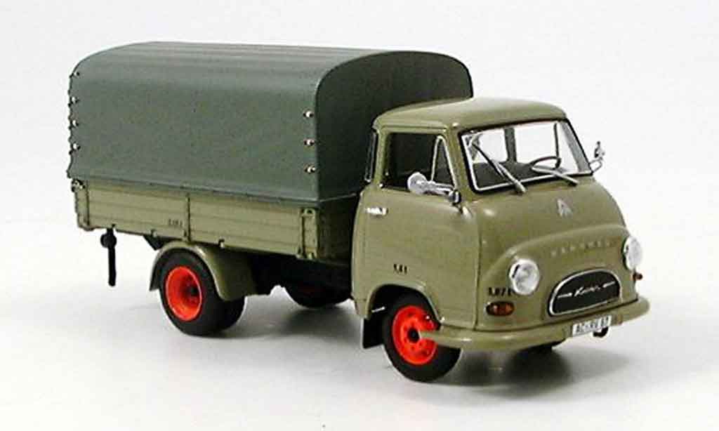 Hanomag Kurier 1/43 Minichamps Pritsche grijs zwart modelauto