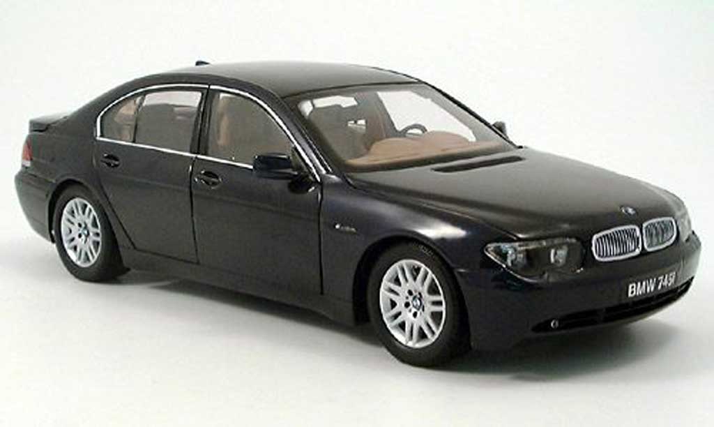 Bmw 745 E65 1/18 Kyosho E65 i zwart modelauto
