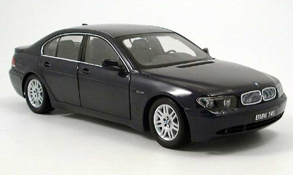 Bmw 745 E65 1/18 Kyosho E65 7er blauw modelauto