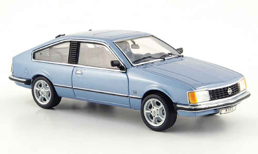 Opel Monza 1/43 Schuco blauw modelauto