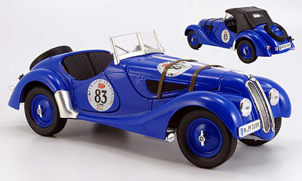 Bmw 328 1937 1/18 Ricko 1937 rallye no.83 abnehmbares verdeck modelauto