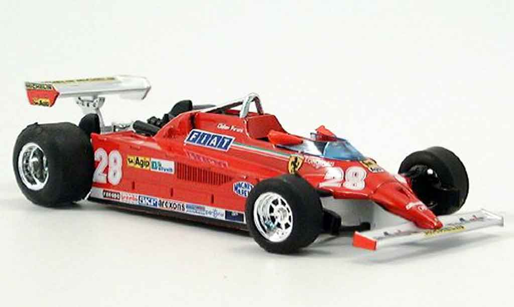 Ferrari 126 1981 1/43 Brumm 1981 CK turbo no.28 d.pironi gp monte carlo modelauto