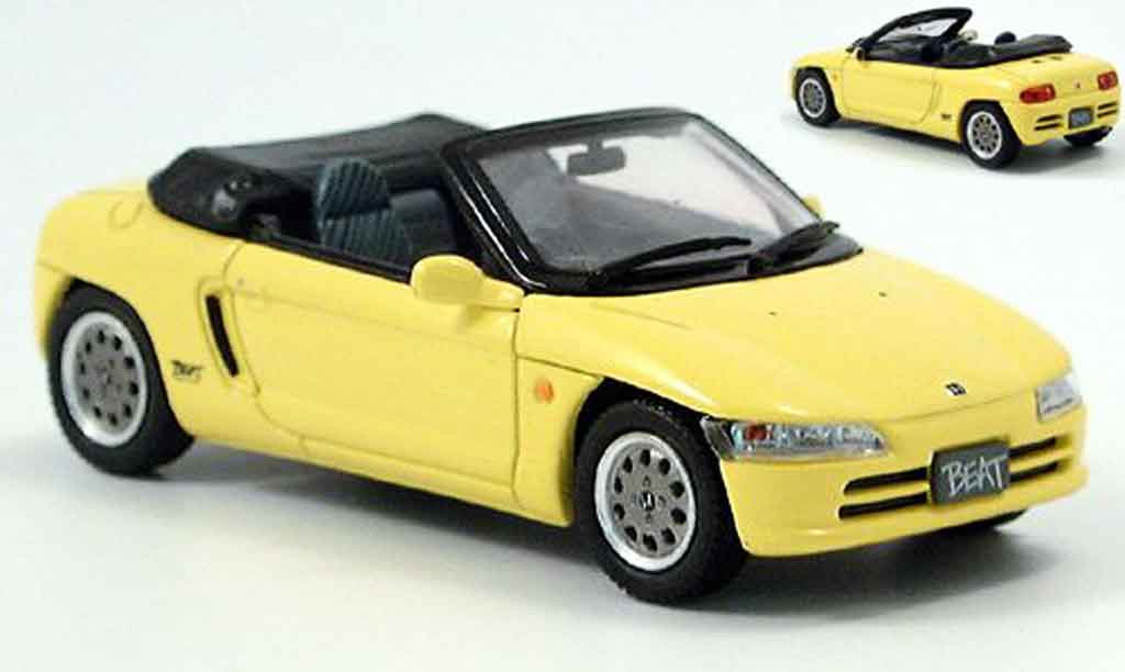 Honda Beat 1/43 Ebbro geel Verdeck liegt bei modelauto