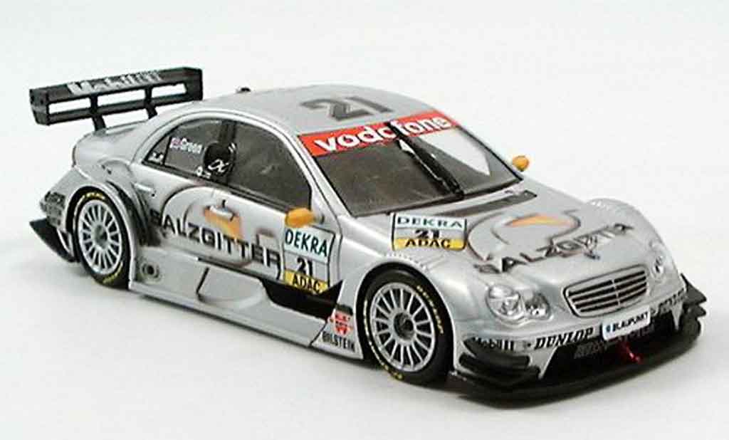 Mercedes Classe C 1/43 Minichamps Salzgitter Green DTM 2005 modelauto