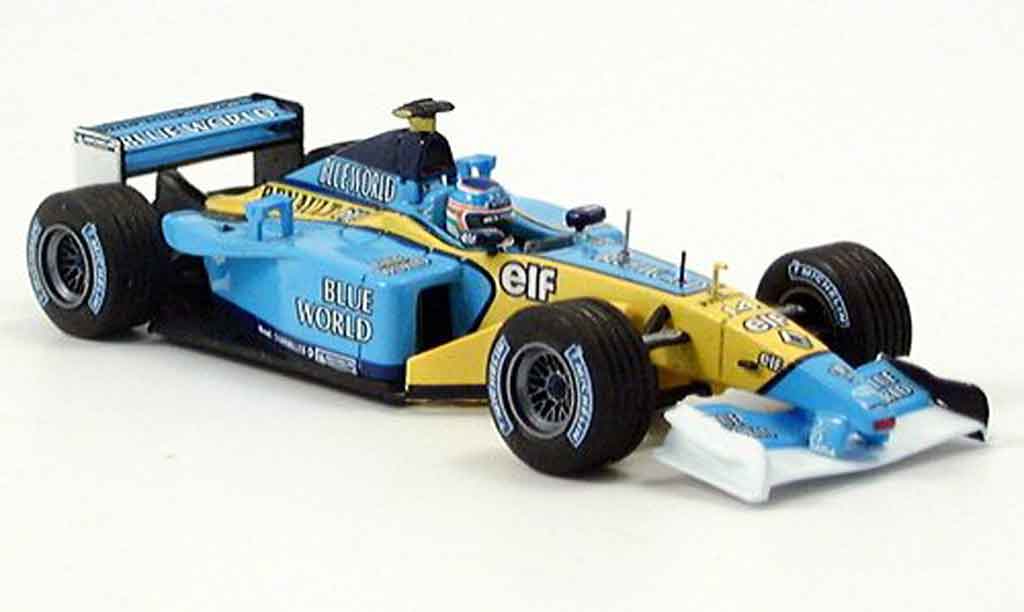 Renault F1 1/43 Eagle team rs 202 no.14 j.trulli blue world modelauto