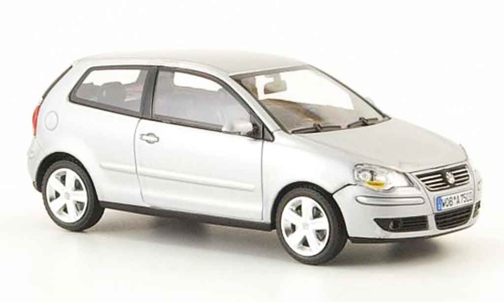Volkswagen Polo 2005 1/43 Minichamps 2005 grijs metallic modelauto