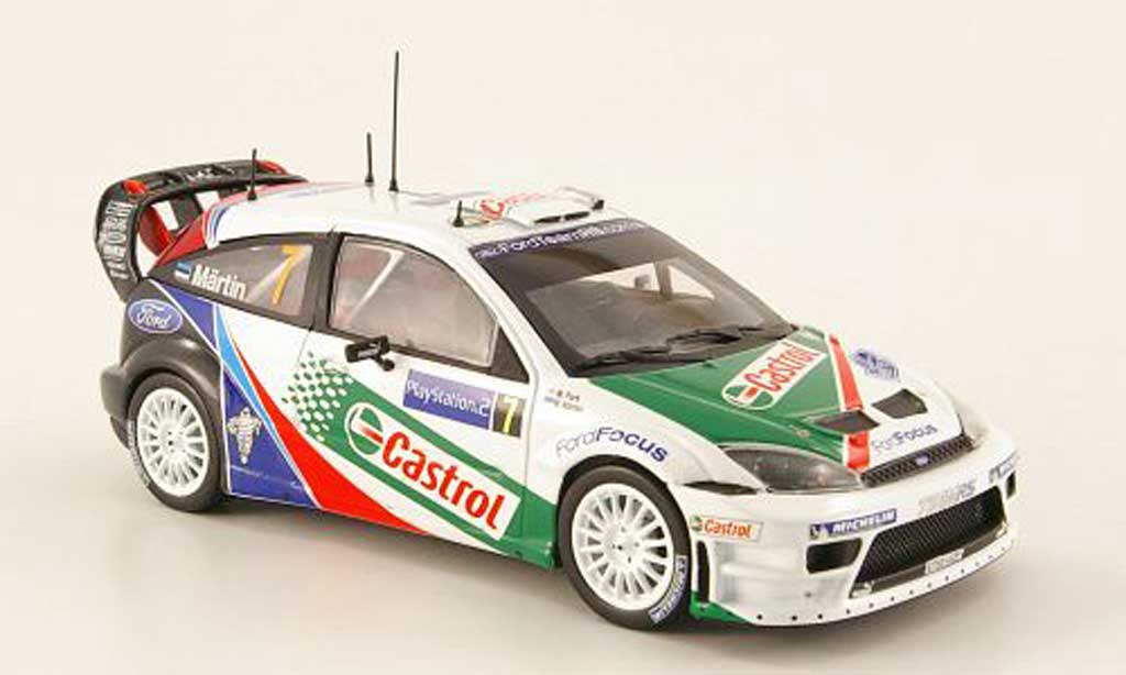 Ford Focus RS WRC 1/43 Minichamps RS WRC No.7 Castrol Sieger Rally Korsika 2004 modelauto