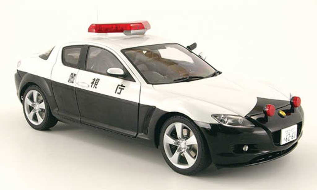 Mazda RX8 1/18 Autoart japanische polizei modelauto