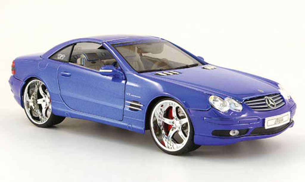Mercedes Classe SL 1/18 Maisto 55 amg playerz tuningcar blauw modelauto