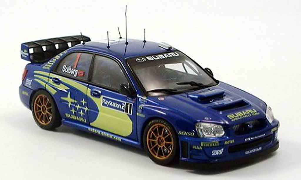 Subaru Impreza WRC 1/43 Autoart WRC solberg mills rallye tour de corse 2004 modelauto