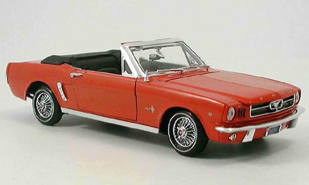 Ford Mustang 1964 1/18 Motormax 1964 Cabriolet rood modelauto