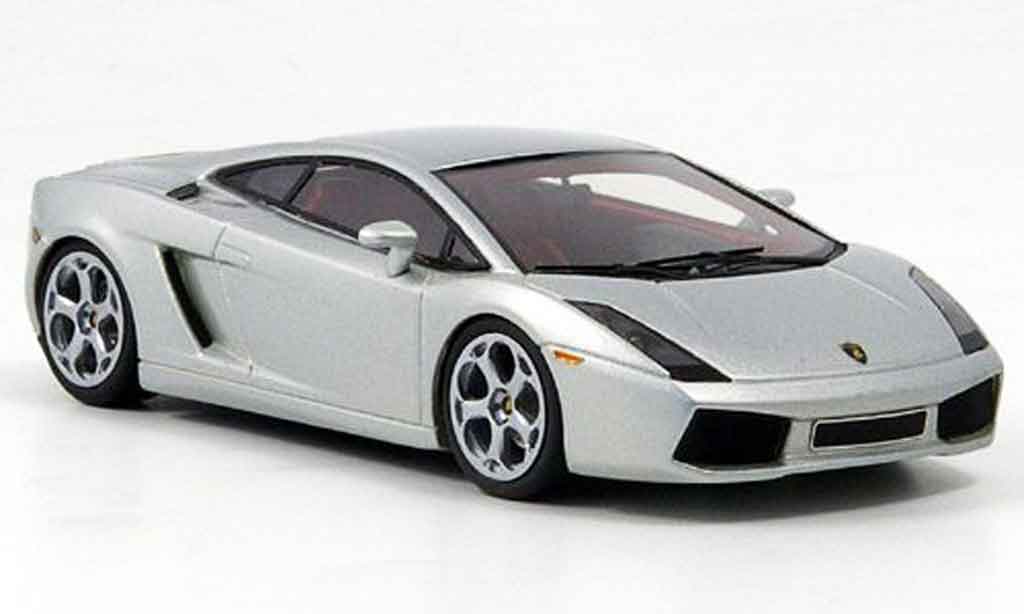 Lamborghini Gallardo 1/43 Look Smart grijs metallic roods interieur modelauto