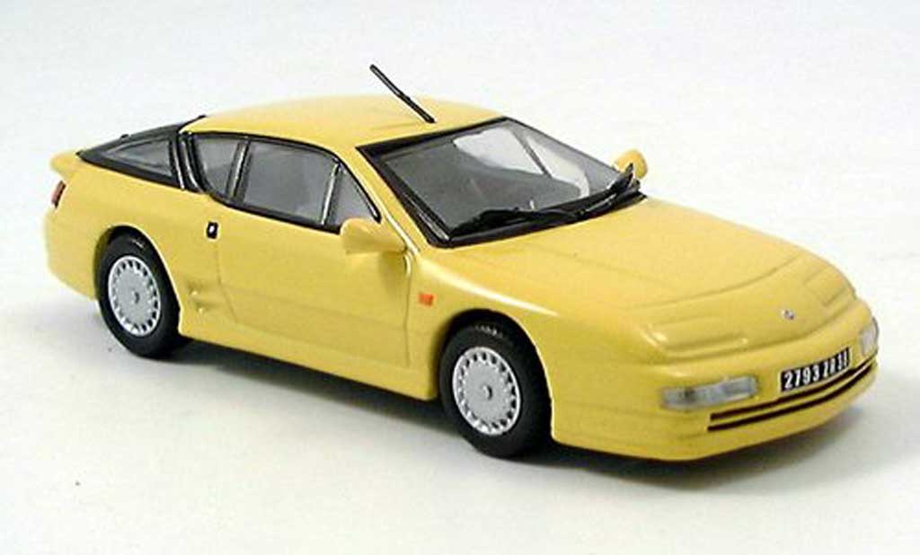 Alpine A610 1/43 Norev A 610 geel modelauto