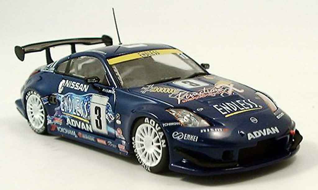 Nissan 350Z 1/43 Ebbro JGTC Super Taikyu blauw 2005 modelauto
