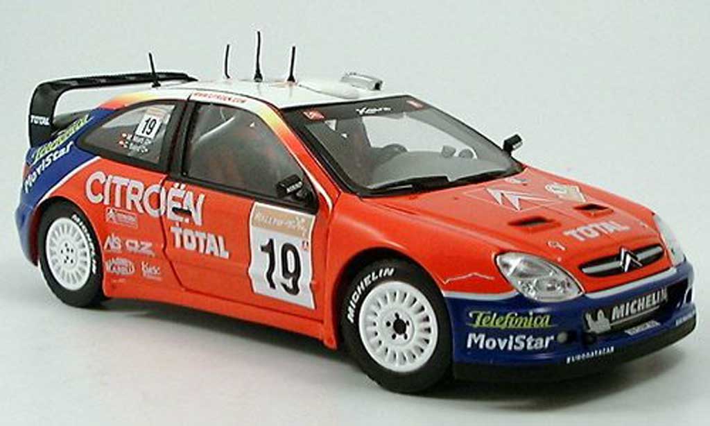 Citroen Xsara WRC 2003 1/18 Sun Star WRC 2003 No.19 Total Rally Turkei C.Sainz/M.Marti modelauto