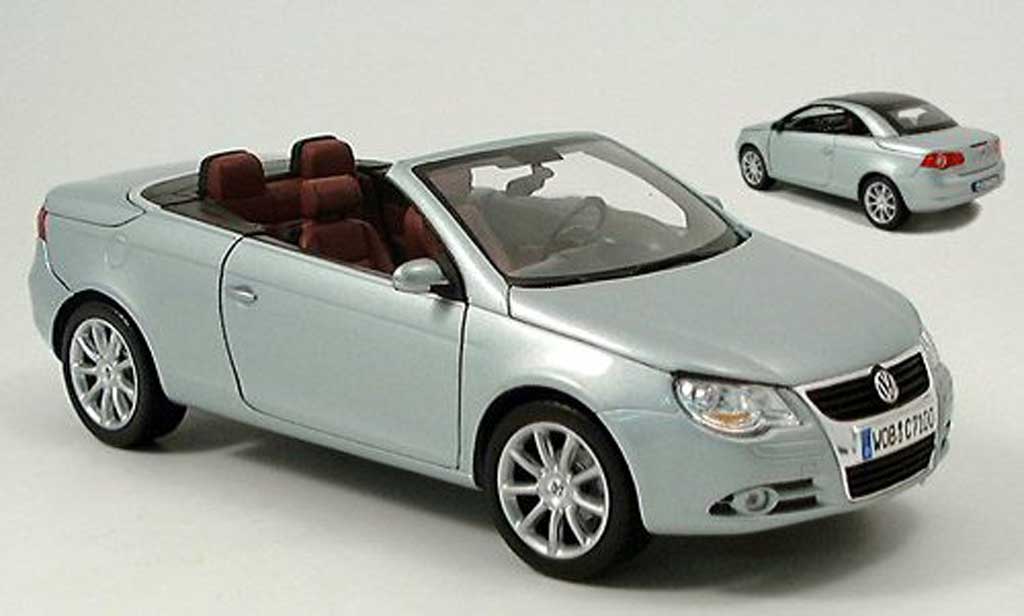 Volkswagen Eos 1/18 Norev grijs metallic blauw cabriolet-coupe 2006 modelauto
