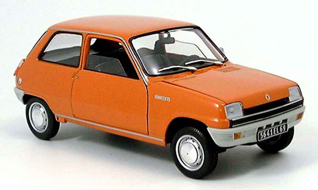Renault 5 TL 1/18 Solido TL oranje 1972 modelauto