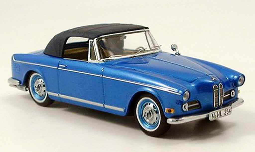 Bmw 503 1/43 Schuco Cabrio avec Softtop blauw modelauto