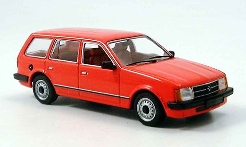 Opel Kadett D 1/43 Minichamps D caravan rood 1979 modelauto