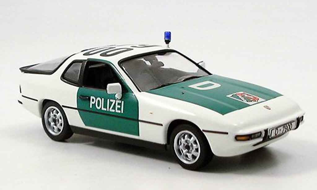 Porsche 924 1/43 Minichamps Autobahnpolitie Dusseldorf modelauto