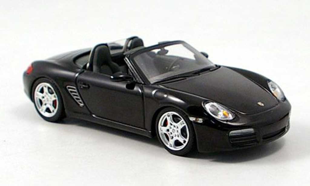 Porsche Boxster 1/43 Minichamps S zwart 2005 modelauto