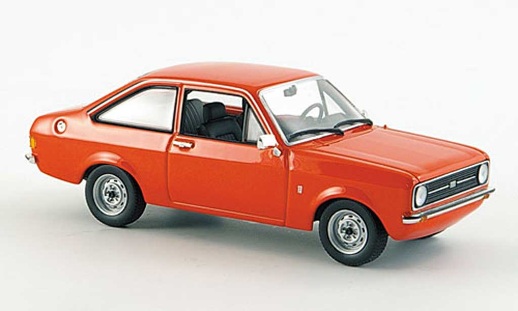 Ford Escort MK2 1/43 Minichamps MK2 II rood 1975 modelauto
