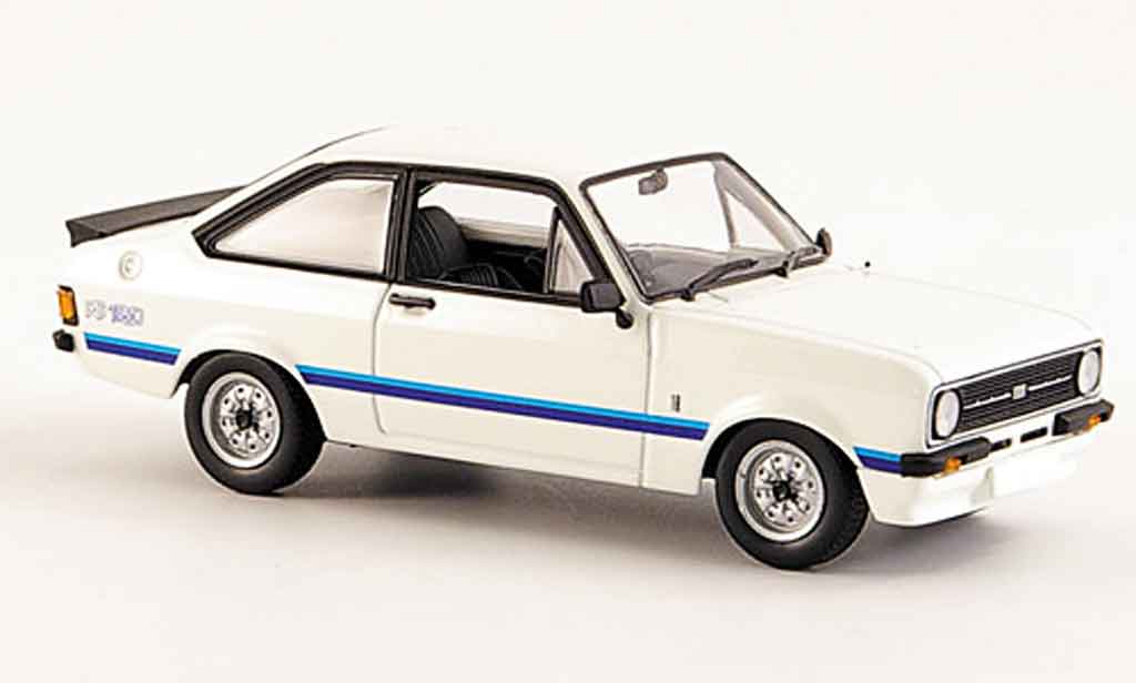 Ford Escort RS 1800 1/43 Minichamps RS 1800 wit 1975 MK2 modelauto