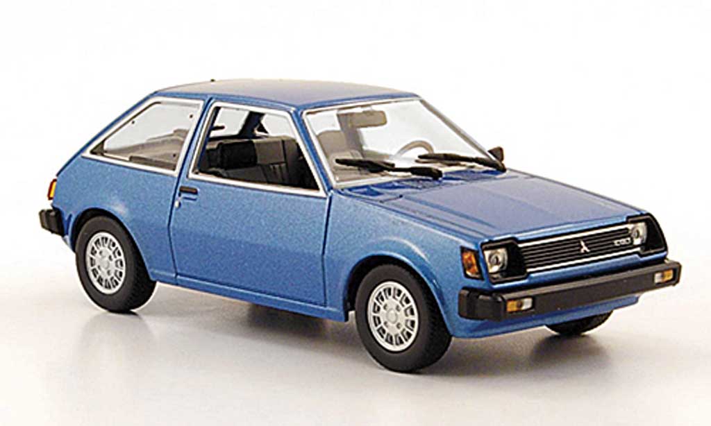 Mitsubishi Colt 1/43 Minichamps blauw 1978 modelauto