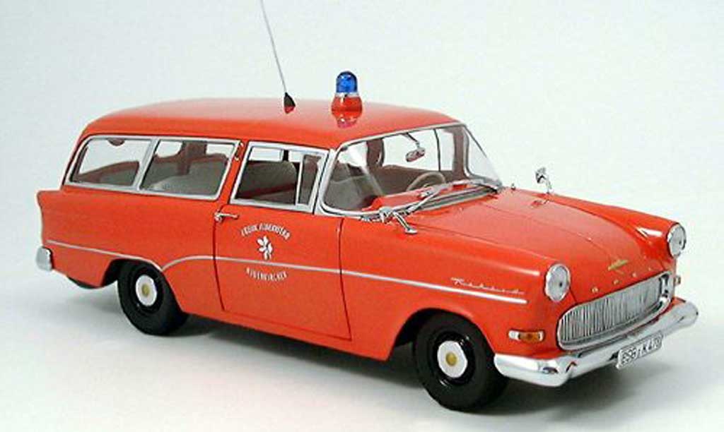 Opel Rekord 1/18 Minichamps p1 caravan pompier neuenkirchen modelauto