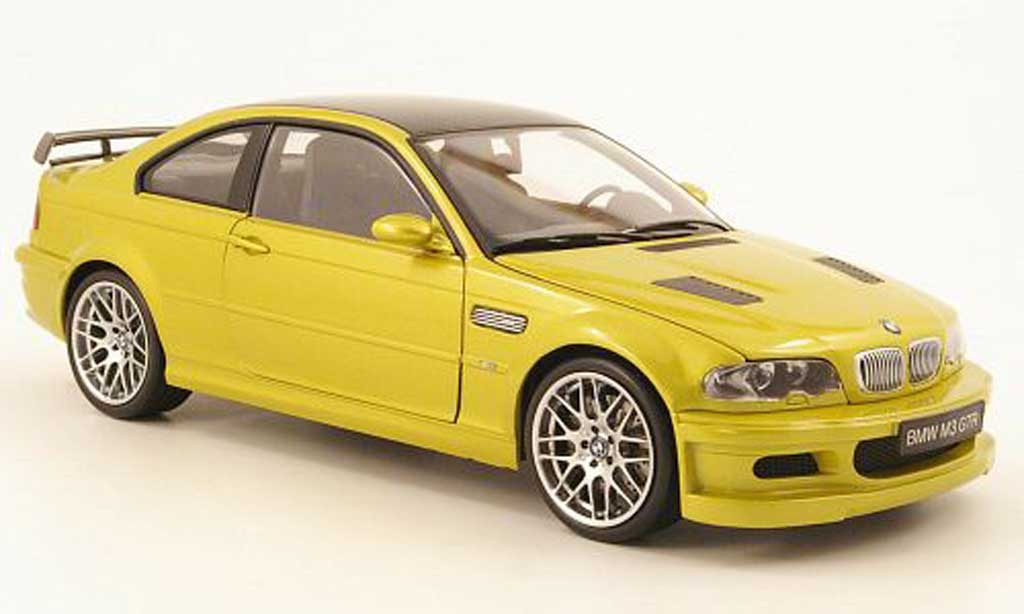 Bmw M3 E46 1/18 Kyosho E46 gtr grun geel modelauto