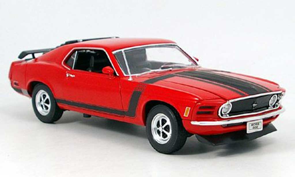 Ford Mustang 1970 1/18 Welly 1970 boss rood modelauto
