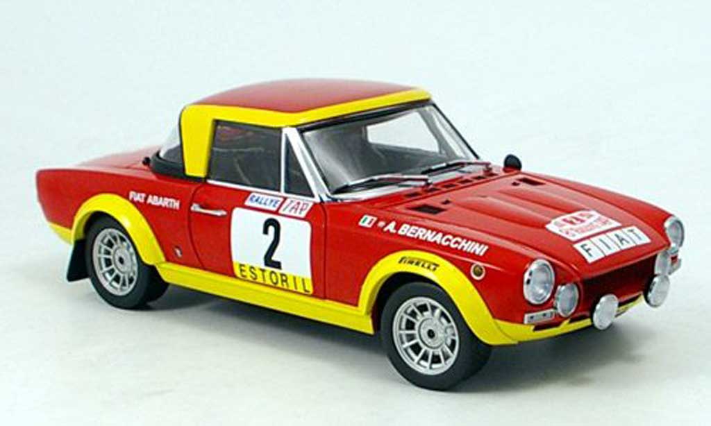 Fiat 124 Abarth 1/18 Sun Star Abarth pinto sieger rallye portugal 1974 modelauto