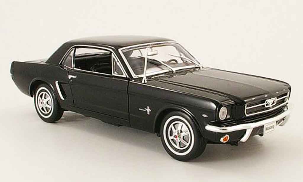 Ford Mustang 1964 1/18 Welly 1964 coupe zwart modelauto