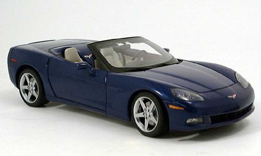 Chevrolet Corvette C6 1/18 Autoart C6 cabriolet blauw 2005 modelauto