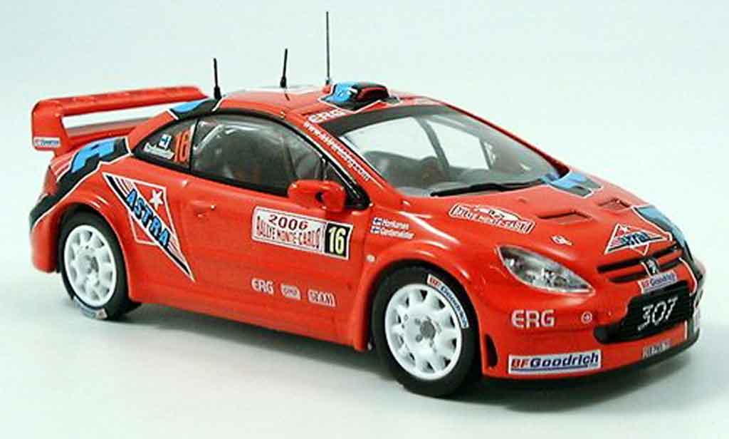 Peugeot 307 WRC 1/43 IXO WRC no.16 gardemeister rallye monte carlo 2006 modelauto