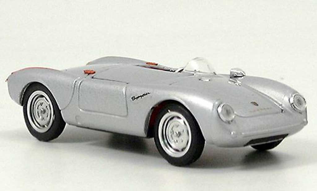 Porsche 550 1954 1/43 Brumm 1954 grijs Strassenversion modelauto