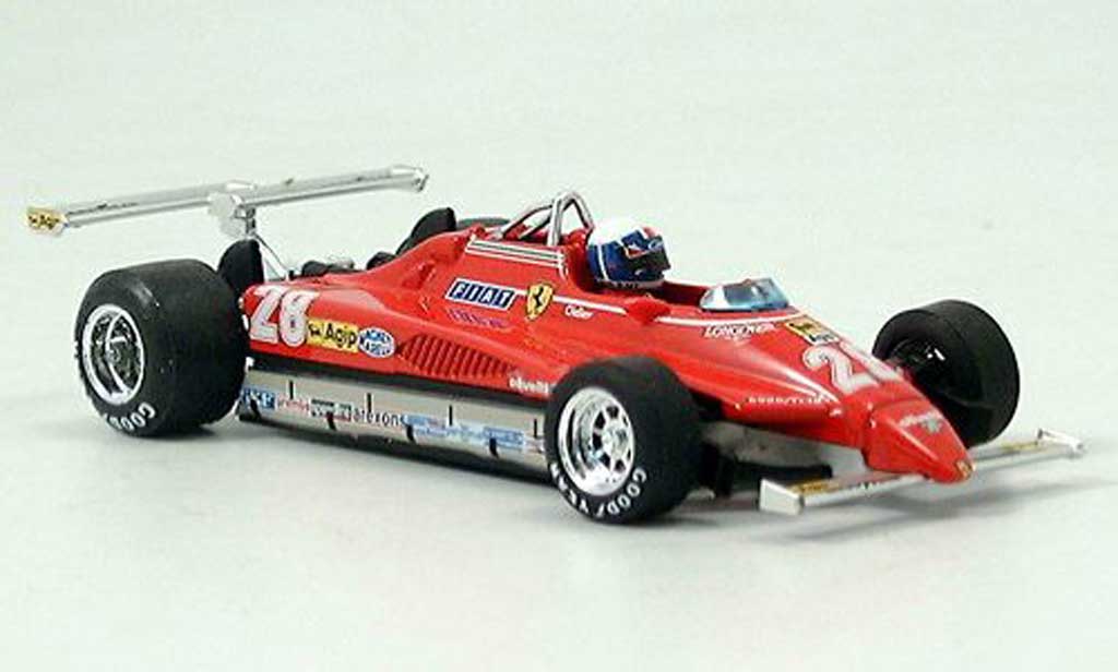 Ferrari 126 1982 1/43 Brumm 1982 C2 No.28 D.Pironi GP Long Beach avec Pilot modelauto
