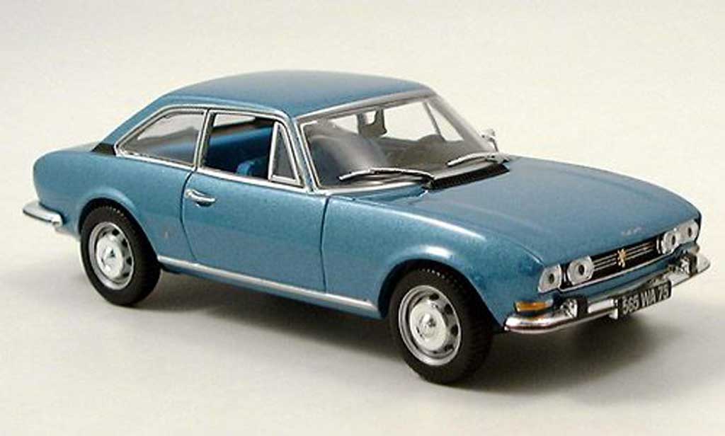 Peugeot 504 coupe 1/43 Norev coupe blauw 1969 modelauto