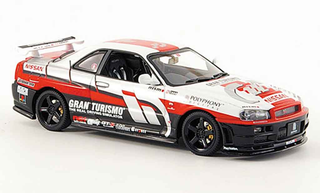 Nissan Skyline R34 1/43 Autoart R34 Gran Turismo 2002 modelauto