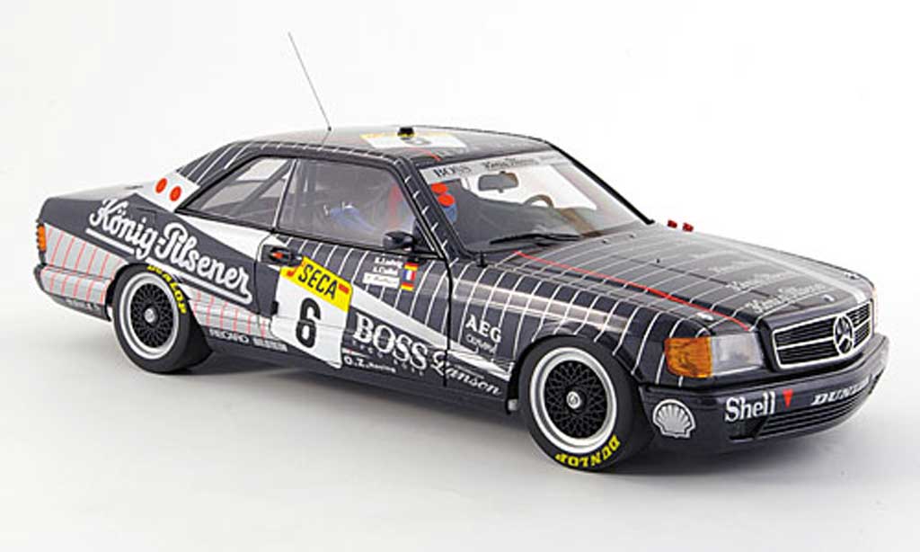 Mercedes 500 SEC 1/18 Autoart SEC (w126) amg no.6 24h spa 1989 modelauto